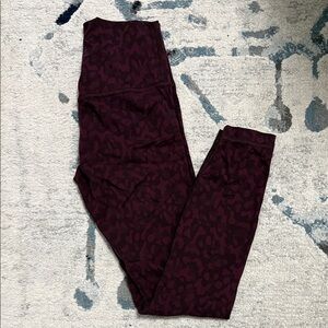 lululemon athletica Plum/Deep Berry Patterned High-Rise Leggings